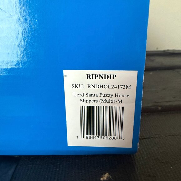 RIPNDIP Lord Santa Fuzzy Slippers Mens Medium DS NWT - Picture 7 of 7